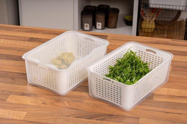 NY HOME Süzgeçli Buzdolabı Düzenleyici Saklama Kabı 2 adet 5 LT - Image 1
