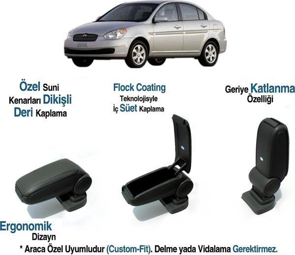  ACCENT ARACA ÖZEL KOL DAYAMA VİDASIZ KOLÇAK 2006 2007 2008 2009 - Image 1