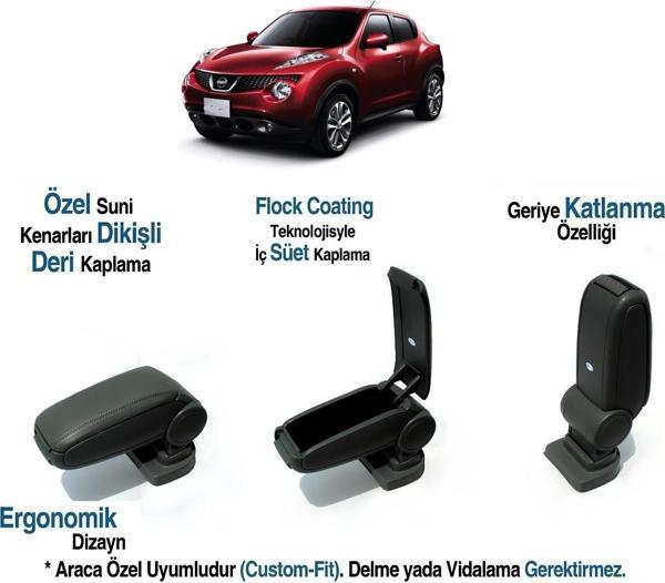 JUKE ARACA ÖZEL KOL DAYAMA VİDASIZ KOLÇAK 2010 2011 2012 2013 2014 2015 2016 2017 2018 - Image 1