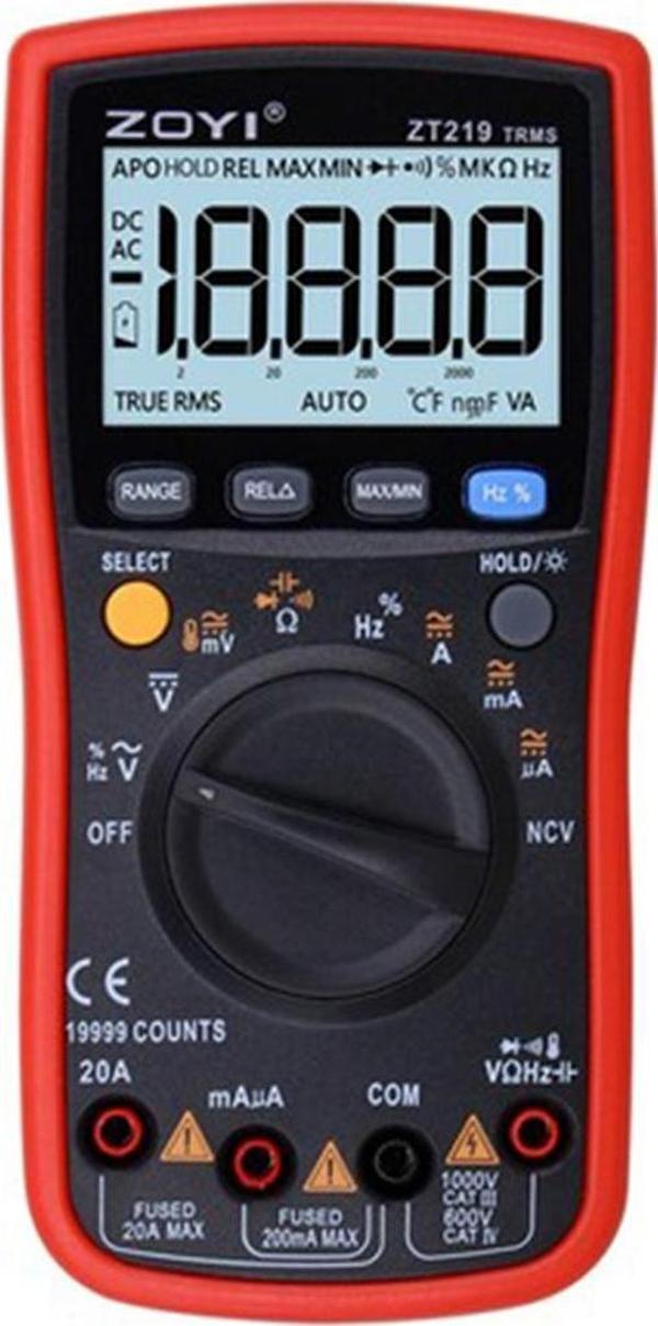 ZOYI ZT-219 TRUE RMS DİJİTAL ÖLÇÜ ALETİ - Image 1
