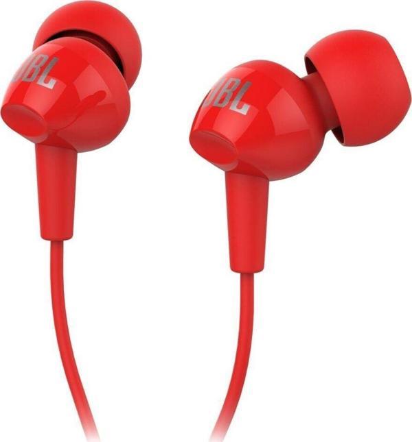 JBL C100SI Kırmızı Kablolu Kulak İçi Kulaklık - Image 1