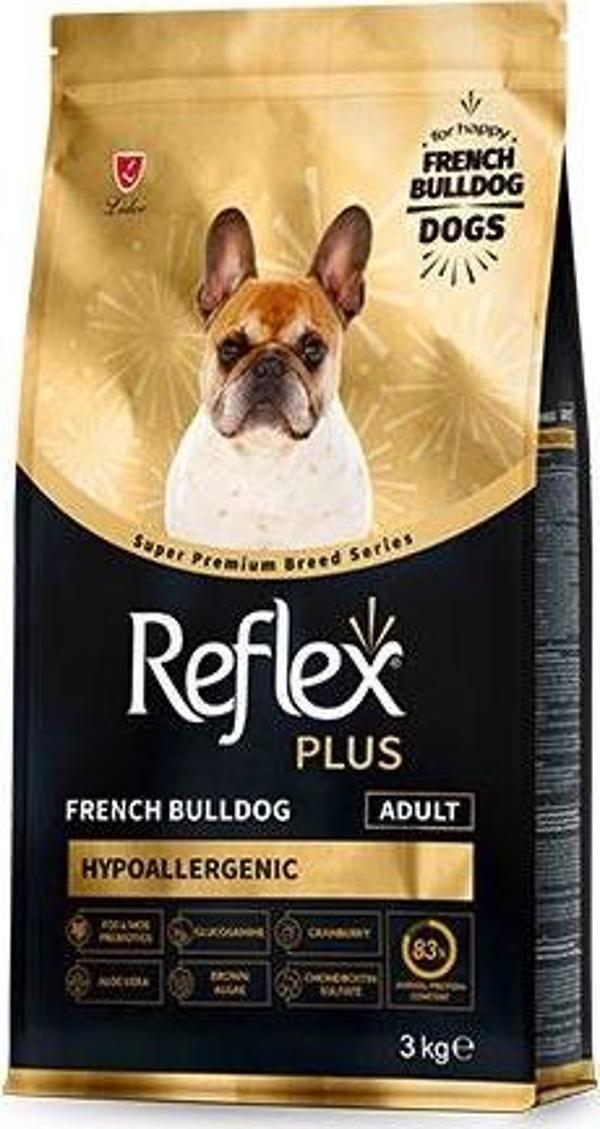 Reflex Plus HypoAllergenic French Bulldog Yetişkin Köpek Maması 3 Kg - Image 1