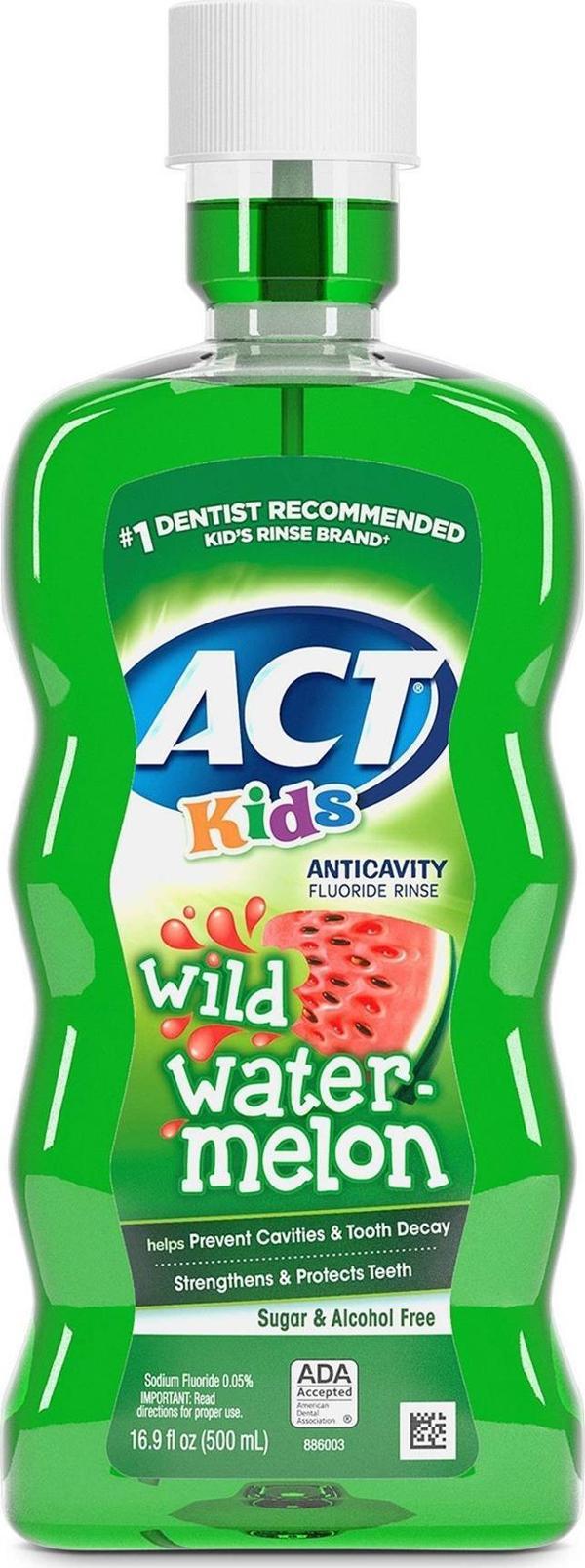 ACT Kids Wild Watermelon Çocuklar İçin Ağız Bakım Suyu 500ML - Image 1