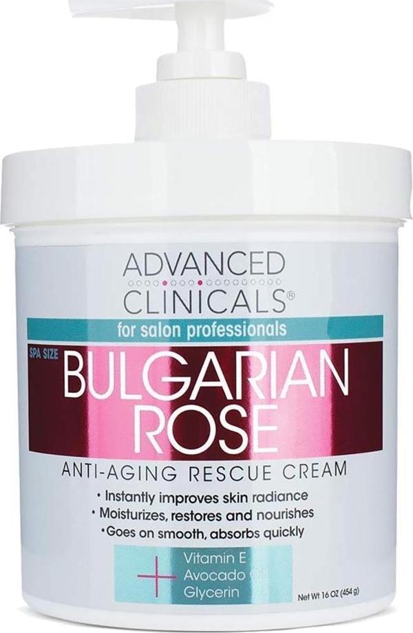 Advanced Clinicals Bulgar Gülü Anti-Aging Rescue Krem 454GR - Image 1