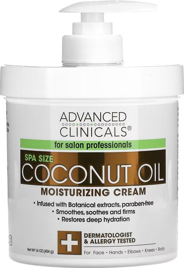 Advanced Clinicals Hindistan Cevizi Yağı Yüz ve Vücut Kremi 454GR - Image 1