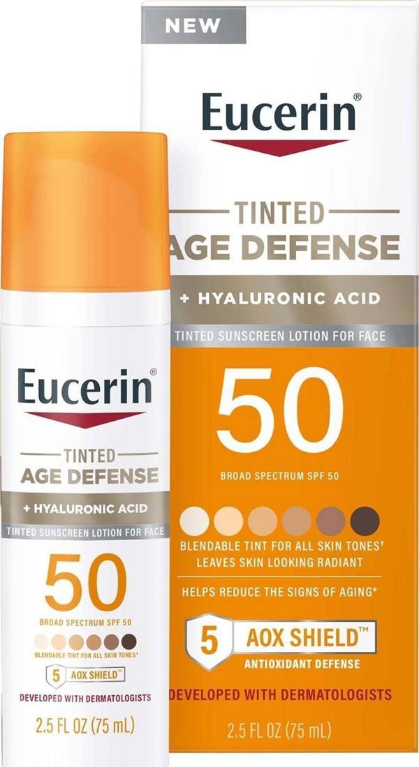 Eucerin Tinted Age Defense SPF50 Yüz Güneş Kremi 75ML - Image 1