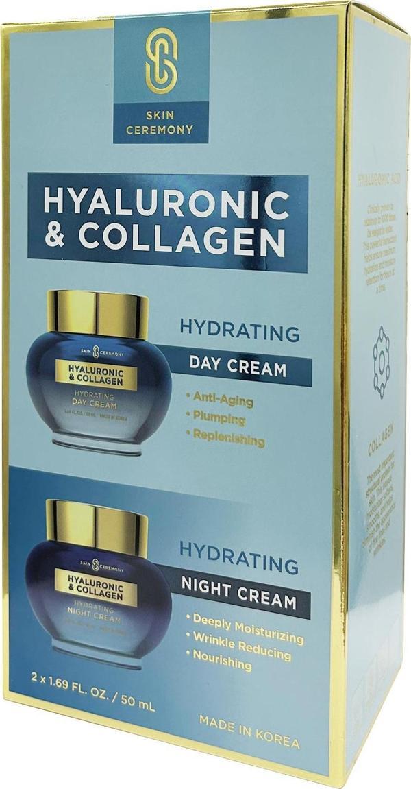 Skin Ceremony Hyaluronic & Collagen Gece ve Gündüz Kremi İkili Set 2x50ML - Image 1
