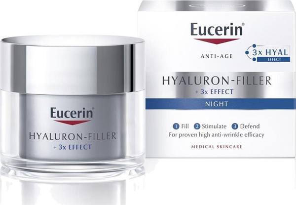 Eucerin Hyaluron-Filler + 3x Effect Gece Kremi 50ML - Image 1