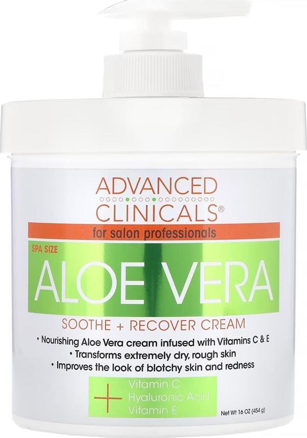 Advanced Clinicals Aloe Vera Yüz ve Vücut Kremi 454GR - Image 1