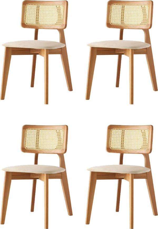 Kuzey Sandalye Ahşap Gürgen 4 Lü Set Cafe,Restaurant,Mutfak,Salon,Yemek Odası Sandalyesi  - Image 1