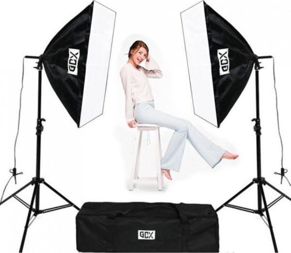 Gdx TLB-2 Twin Pro 50x70 Softbox Kit - Lambasız - Image 1