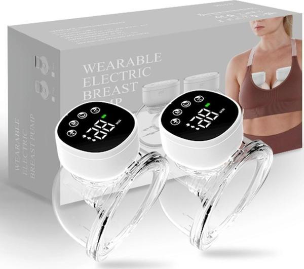 Babyhope Göğüs Pompası Şarjlı Giyilebilir Elektrikli Sessiz ve Elleri Serbest Kullanım 2 Adet - Image 1