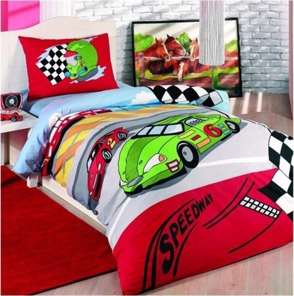 Taç Kristal Tek Kişilik Ranforce Nevresim Takımı - Speedway - Image 1