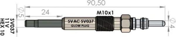 Isıtma Bujisi Sv037 Clıo Kango 1.5 Dcı - Image 1