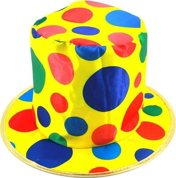 Palyaço Şapkası Rengarenk Puantiyeli 19 cm - Image 1