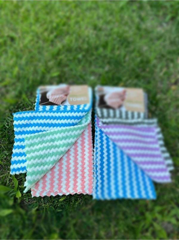 Elcy Pofidik Pofuduk Pamuklu Mutfak Bezi 3 Adet 30X30 Cm Mikrofiber Kolay Temizlenir - Image 1