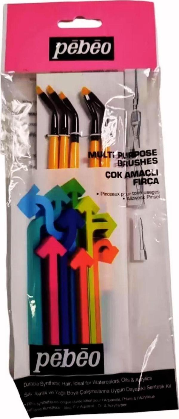 Pebeo Fırça Seti Yan Kıvrık 5 Li Set-18-4 - Image 1