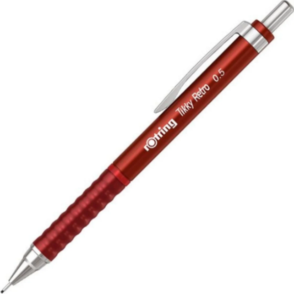 Rotring Okul Seti Versatil Kalem Tikky Retro 0.5+Min Silgi Hediyeli Kırmızı - Image 1