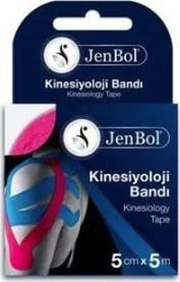 Jenbol Kinesiology Tape Ağrı Bandı 5 cm x 5 m - Pembe - Image 1