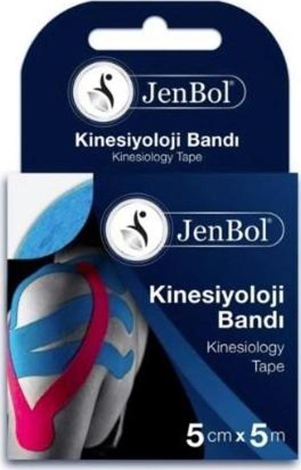 Jenbol Kinesiology Tape Ağrı Bandı 5 cm x 5 m - Mavi - Image 1