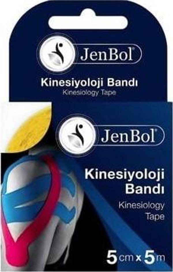 Jenbol Kinesiology Tape Ağrı Bandı 5 cm x 5 m - Sarı - Image 1