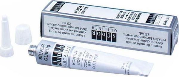 Südor Kontur Boyası Gümüş 25 Ml (24 Lü Paket) - Image 1