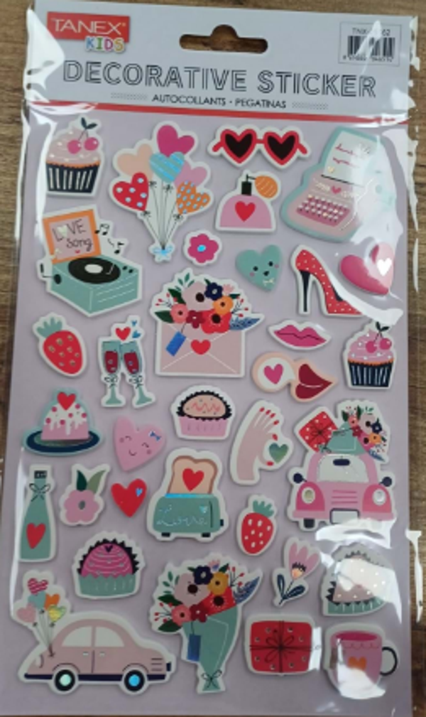 Tanex Parti Serisi Puffy Etiketi Stickers Tnx-25362 - Image 1