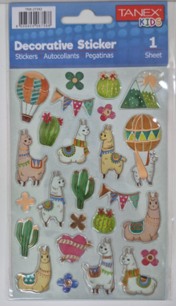 Tanex Puffy Peri Serisi Stickers Tnx-27242 - Image 1