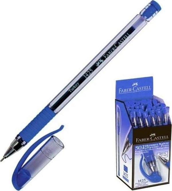 Faber-Castell Tükenmez Kalem İğne Uç Mavi 1425 (50 Li Paket) - Image 1