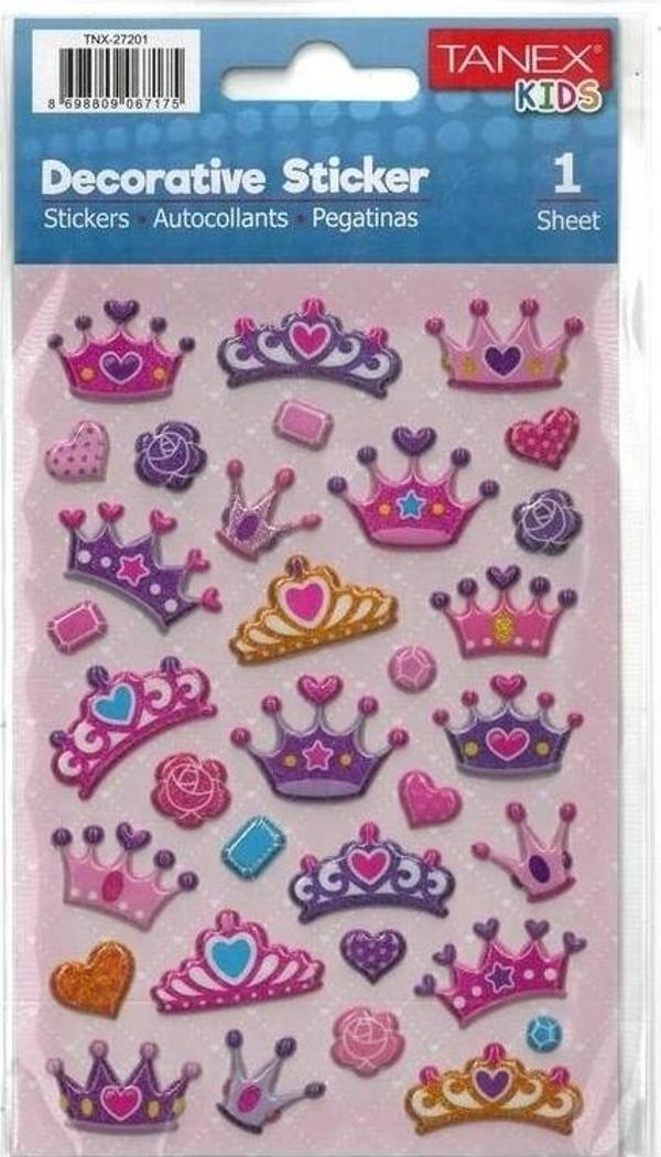 Tanex Puffy Taç Serisi Stickers Tnx-27201 - Image 1