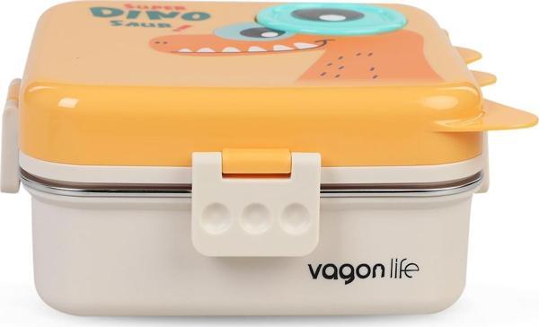 Vagonlife Beslenme Kutusu Lunch Box Paslanmaz Çelik 1120 Ml Bl10082-S (Karışık Renk 1 Adet) - Image 1