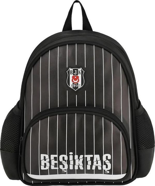Me Çanta Anaokul Sırt Çantası Beşiktaş İnce Çubuk Desenli Suni Deri 25353 - Image 1