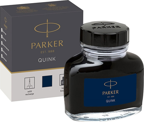 Parker Dolma Kalem Mürekkebi Quink 57 ML Siyah - Image 1