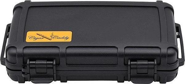 Cigar Caddy 5 XL 60 Ring Siyah Travel Humidor Puro Kutusu - Image 1