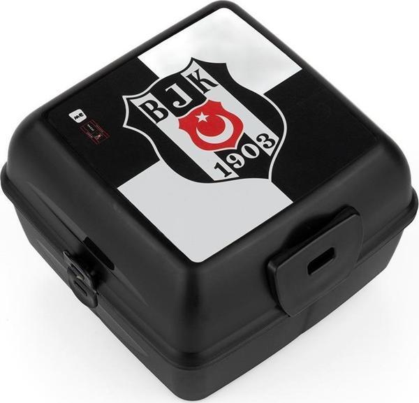 Me Saklama Kabı Beşiktaş Bjk 1903 Logo Desenli 4 Bölmeli Çatal Kaşıklı Beslenme Kabı - Image 1