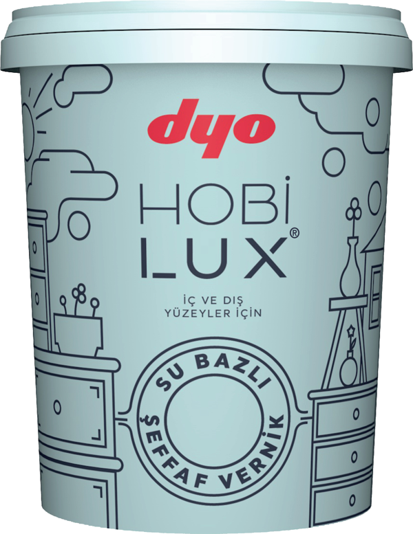 DYO HOBİLUX ŞEFFAF VERNİK PARLAK 0.9 LT - Image 1