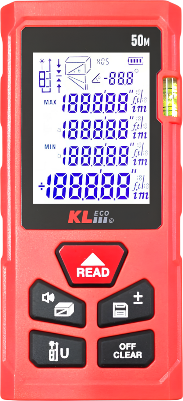 Kleco KE50LM 50 Metre Lazer Mesafe Ölçer/Lazer Metre - Image 1