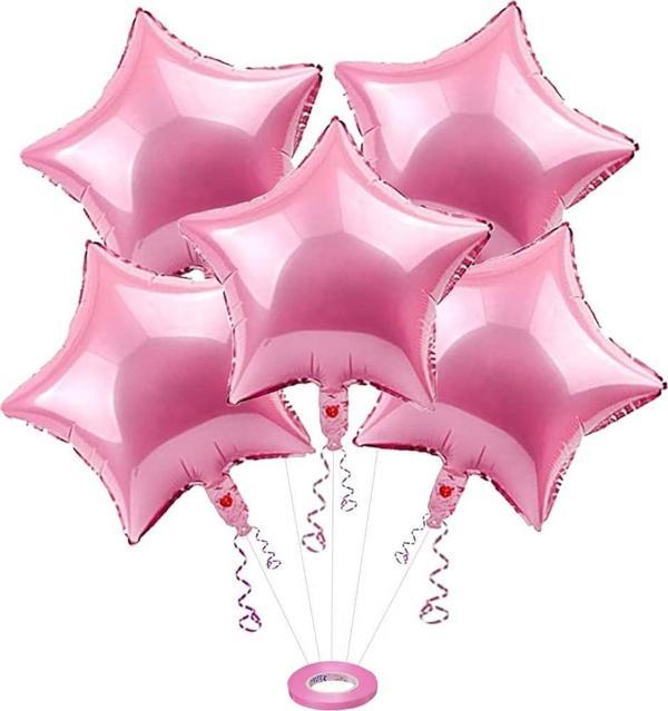 YILDIZ FOLYO BALON  PEMBE 18 INC - Image 1