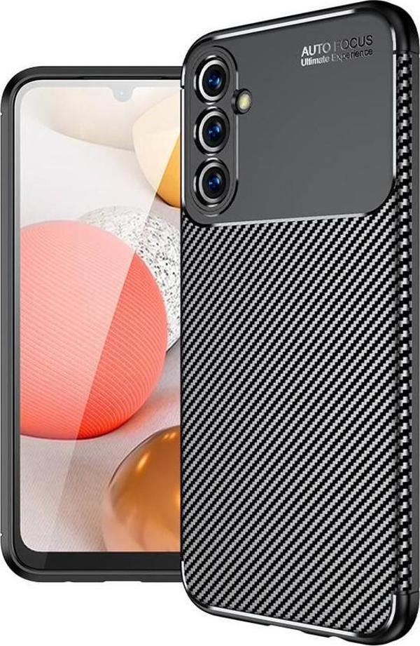 Samsung Galaxy A25 Uyumlu Kamera Korumalı Darbe Önleyici Carbon Brushed Silikon Kılıf - Image 1