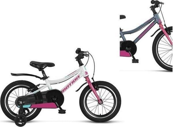 ÜMİT 1674 MOTION KIZ ÇOCUK BİSİKLETİ V 16 JANT ANTRASİT PEMBE - Image 1