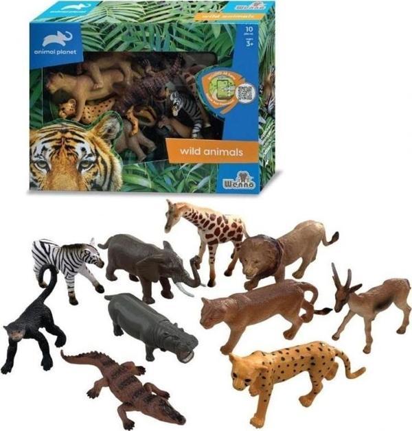 Nessiworld SH-D58011 Vardem Kutulu 10 Parça Vahşı Hayvan Seti - Image 1