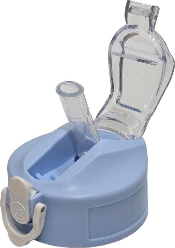 Otomatik Pipetli Su Matarası Yedek Kapağı 57mm Açık Mavi - Image 1