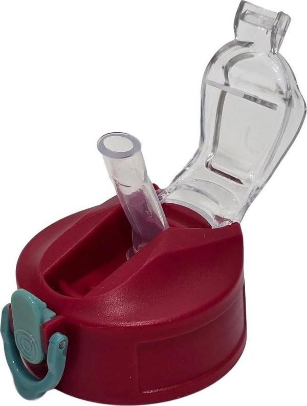 Otomatik Pipetli Su Matarası Yedek Kapağı 57mm Kırmızı - Image 1