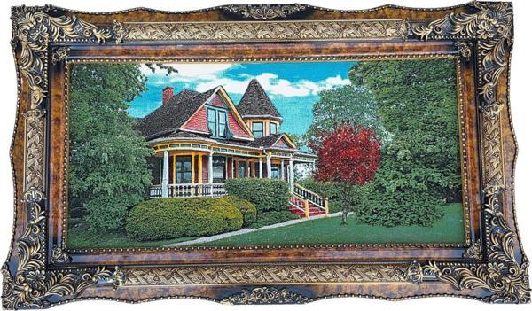 Kırmızı Ağacın Hikayesi Adlı İran Tebriz Halı Tablo 123x73cm - Duvar Halı Kilim Tablo - Image 1