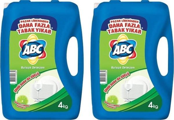 ABC Bulaşık Deterjanı Misket Limon 4 lt X 2 Adet - Image 1