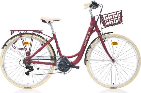 Carraro Juliet 26 Jant 430H 21 Vites V Fren Şehir Bisikleti Mat Mürdüm Krom - Image 1
