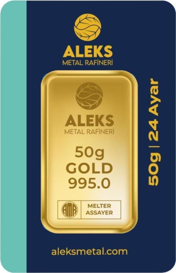 AgaKulche 50 gr 995 24 Ayar AMR Külçe Altın - Image 1