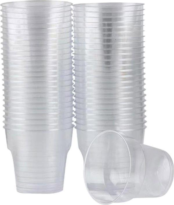 Şeffaf Ekstra Sert Plastik Kristal Bardak 200 Adet 180 Cc - Image 1