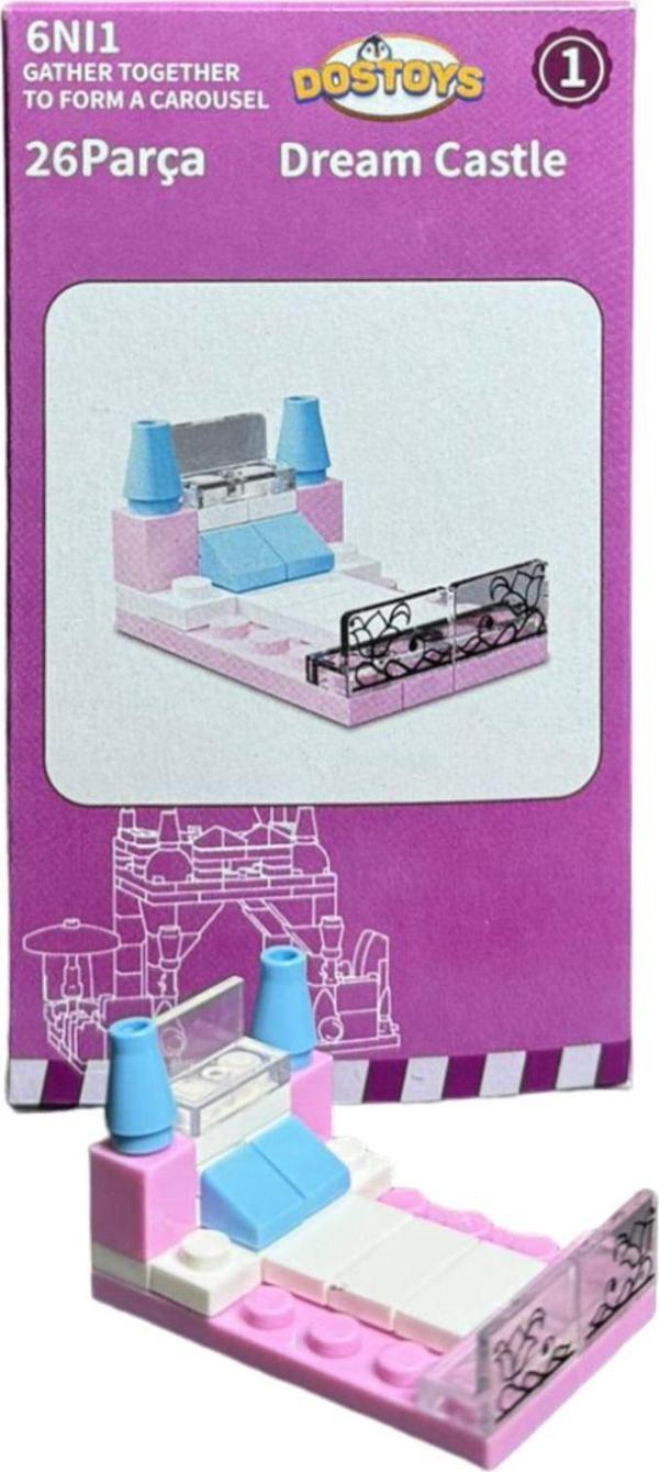 Dostoys Dream Castle 01 Modüler Yapı Oyuncağı - Image 1