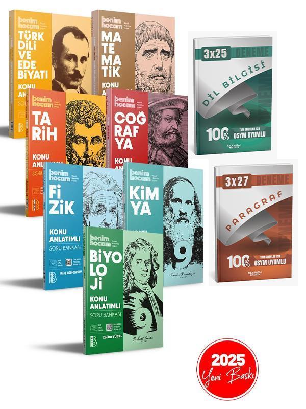 2025 9. Sınıf Konu Anlatımlı Soru Bankası Benim Hocam + Anla Kazan Deneme 9 lu Set - Anla Kazan Yayınları - Image 1